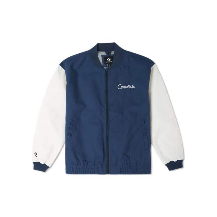 Converse Converse Jackets Men's Blue V Neck Moderate Other