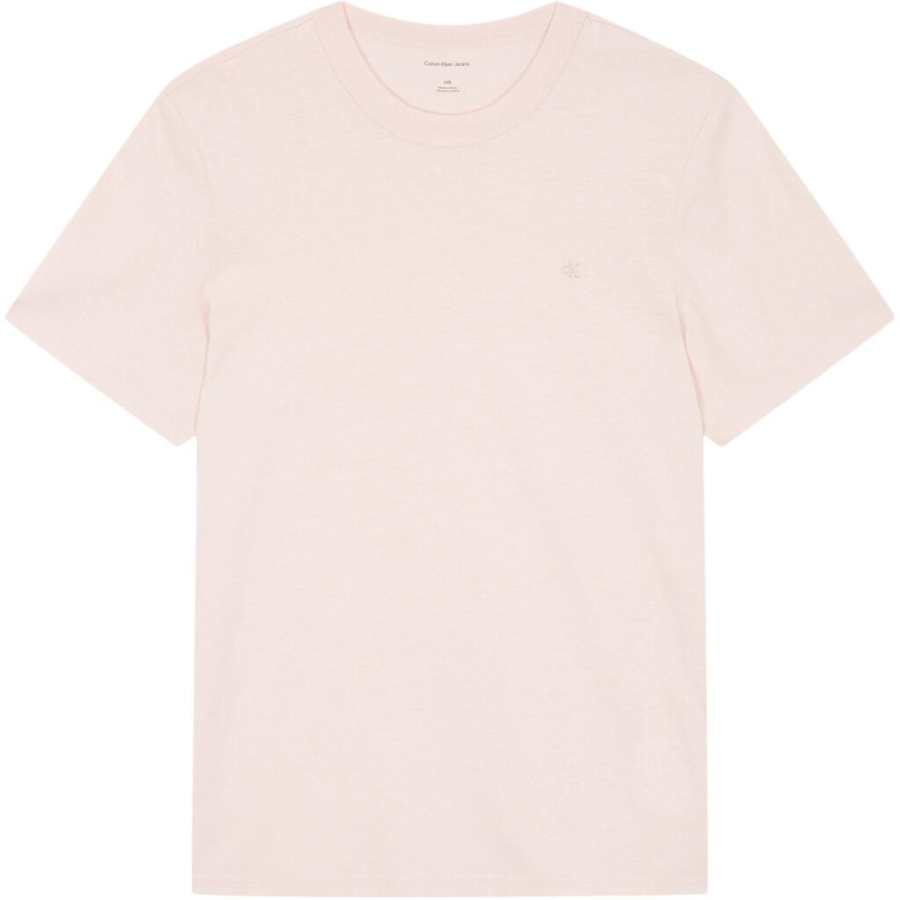 Calvin Klein T Shirts Men's Light Pink Crew Neck Moderate