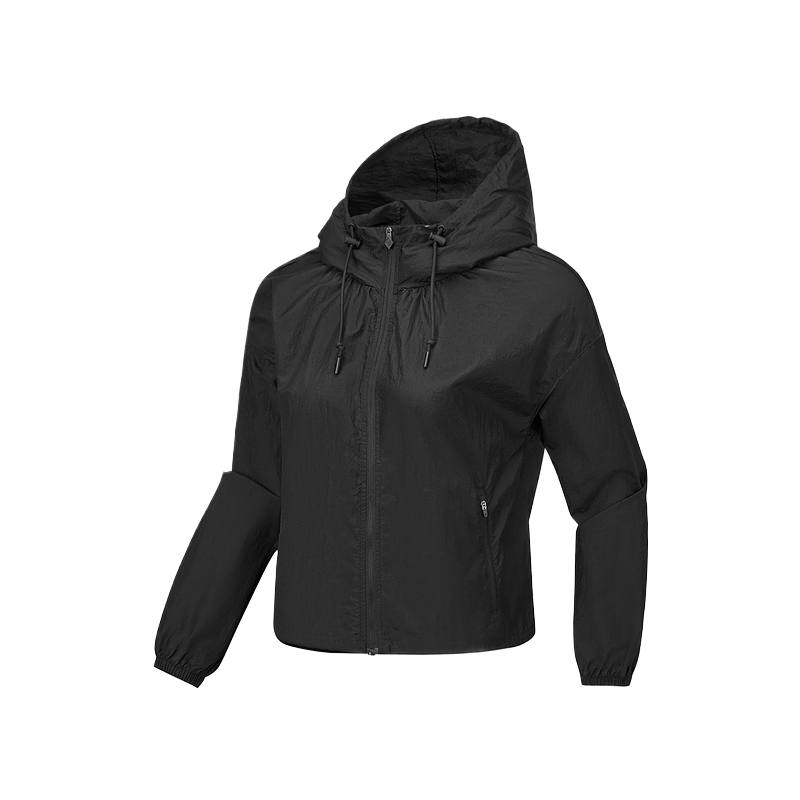 Skechers GODRI Jackets Women's Midnight Black 03B6 Hooded Moderate Other