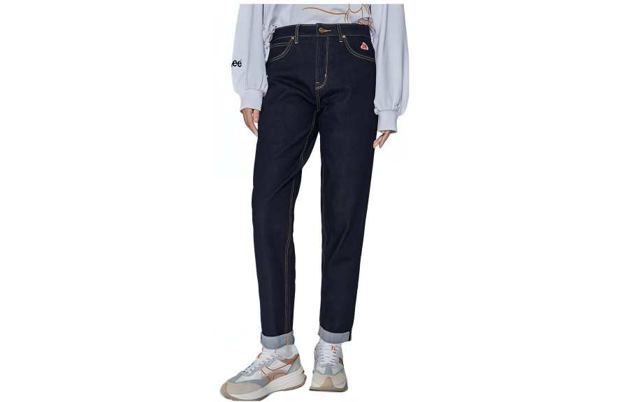 Lee Lee Jeans Unisex Washed Moderate Tapered Pants