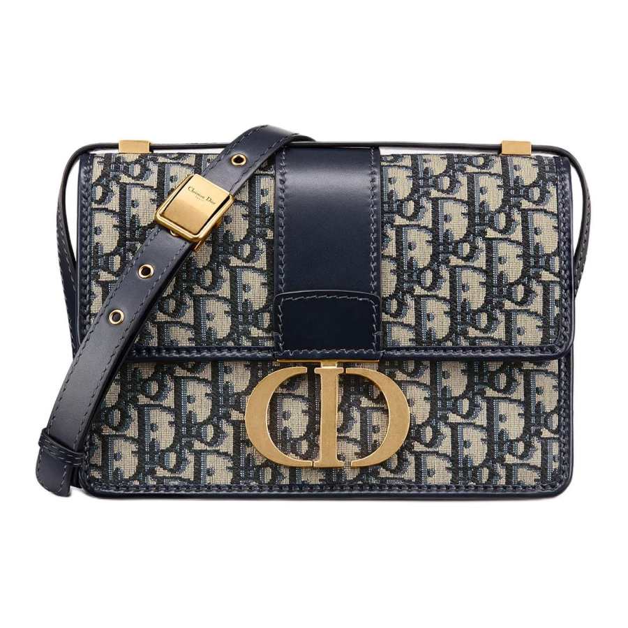 DIOR DIOR 30 Montaigne Bag Blue DIOR Oblique Jacquard