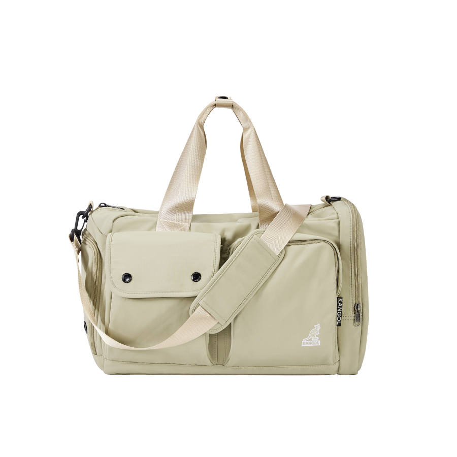KANGOL Fabric Fitness Travel Bag Unisex Milk Tea Apricot/Ginger Yellow/Glacier Blue/Black