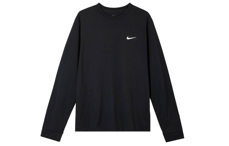 Nike Nike T Shirts Men's Black Crew Neck Moderate Straight Fit