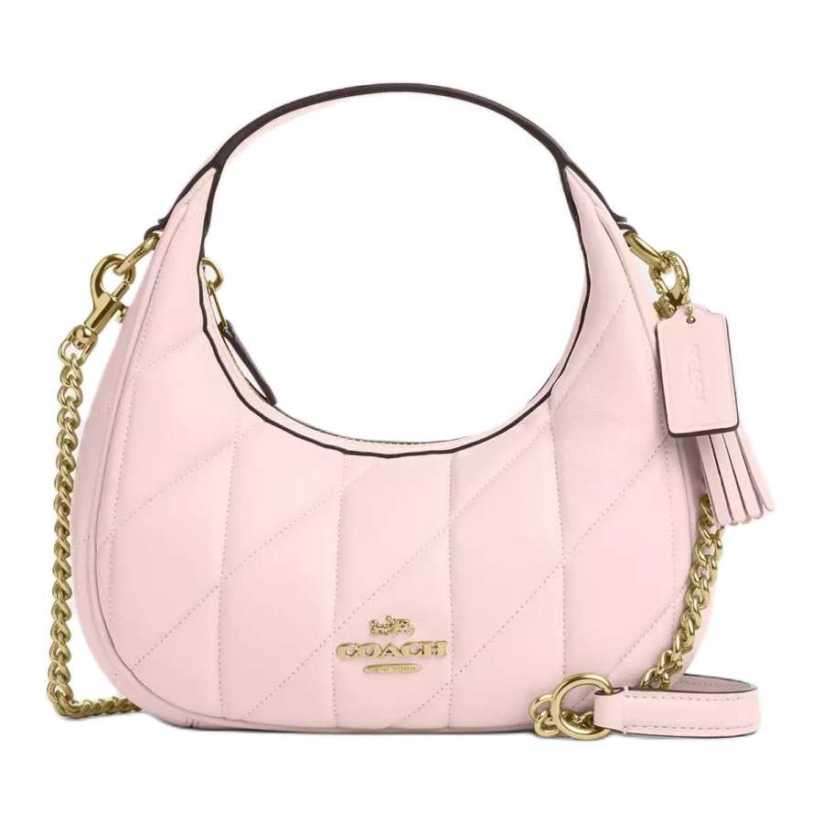 COACH CARMEN Sheepskin Chain Bag, One Shoulder Handbag Small Women's Rouge Pink
