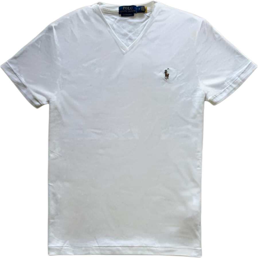Polo Ralph Lauren T Shirt Custom Slim Fit Men's Pure White