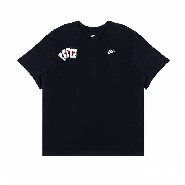 Nike Nike Swoosh T Shirts Men's Black Crew Neck