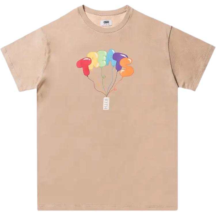 KITH KITH T Shirts Men's Sandy Beige Crew Neck