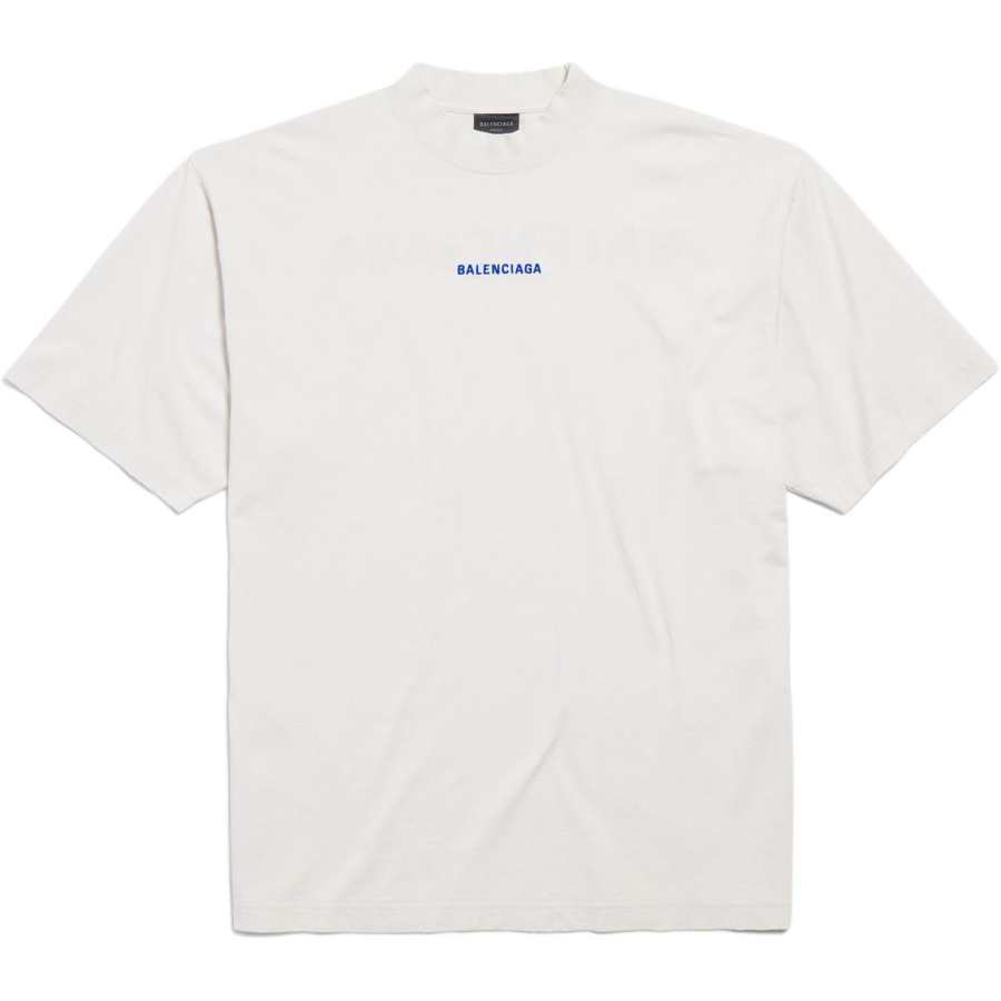 Balenciaga FW25 T Shirt Regular Fit Unisex Distressed White