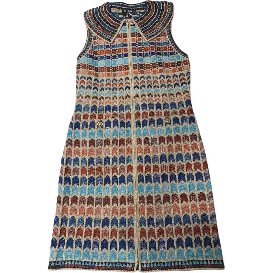 CHANEL 19A Sleeveless Dress Women's