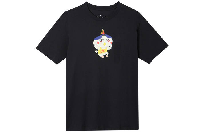 Nike Nike T Shirts Men's Black Crew Neck Moderate