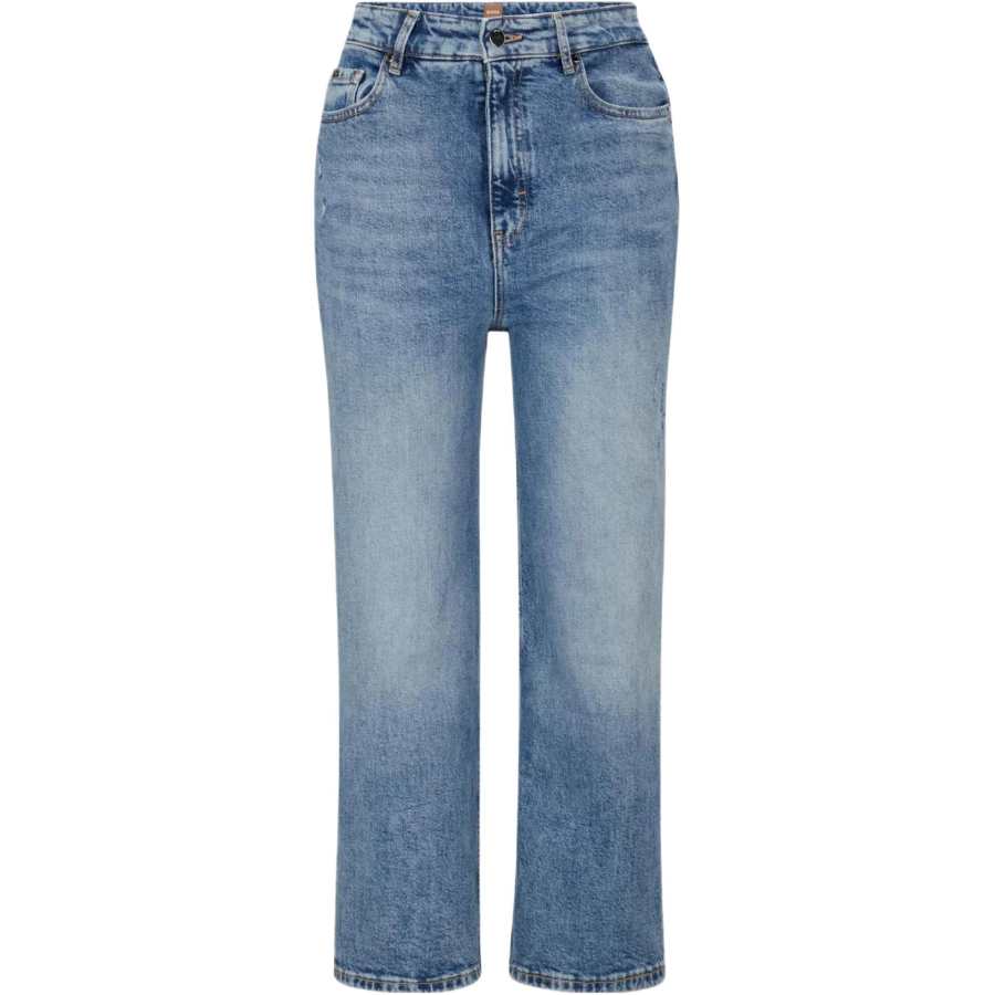 HUGO BOSS Jeans Women's Blue Moderate Straight Fit Pants