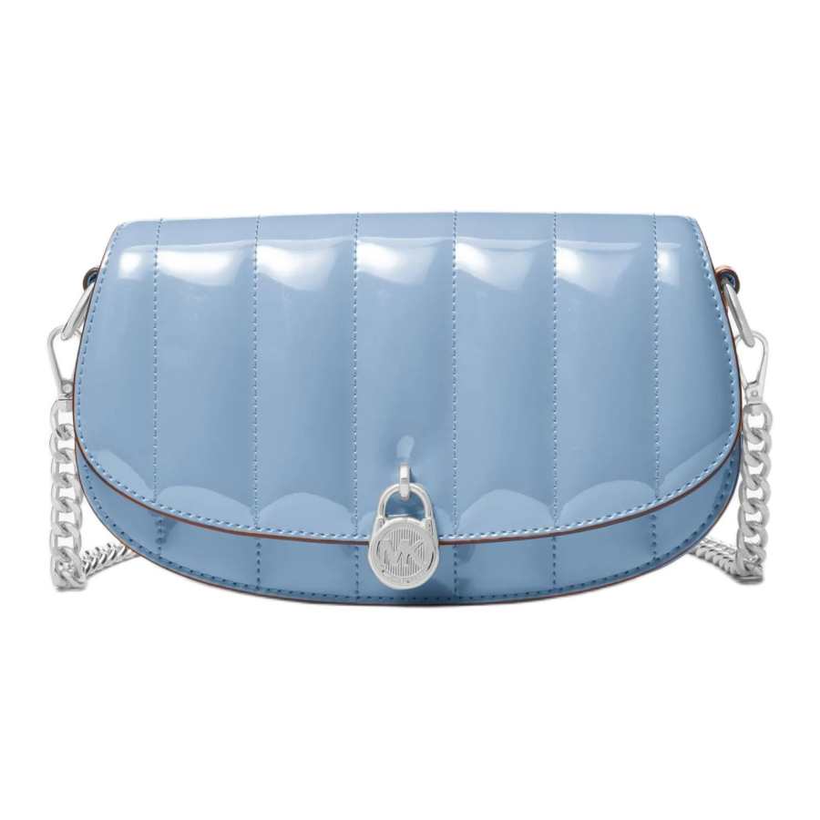 MICHAEL KORS Mila Artificial Leather Shoulder Bag, Crossbody Bag Small Women's Blue