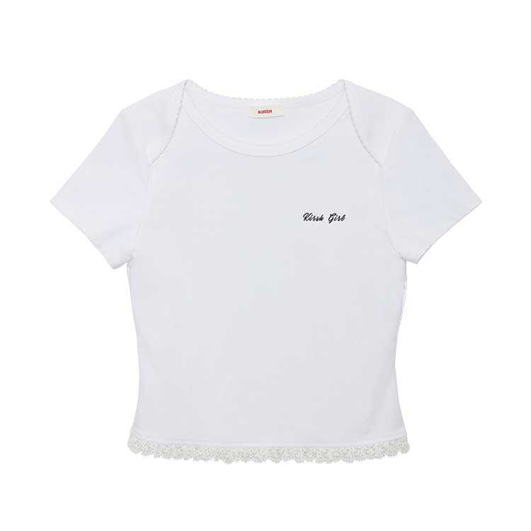 Kirsh T Shirts Women's Crew Neck Moderate Nipped In Waist