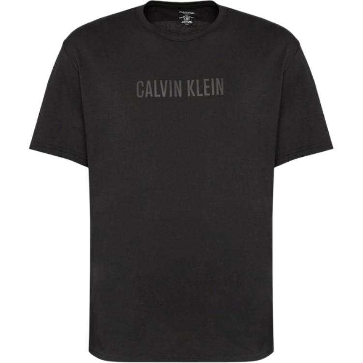 CALVIN KLEIN S/S CREW NECK Pajama Top Europe Version Men's Black