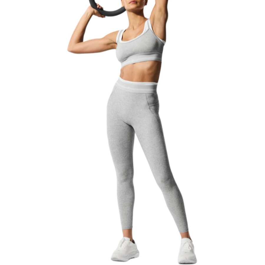 Alo Yoga Knitted Sweatpants Women's Gray
