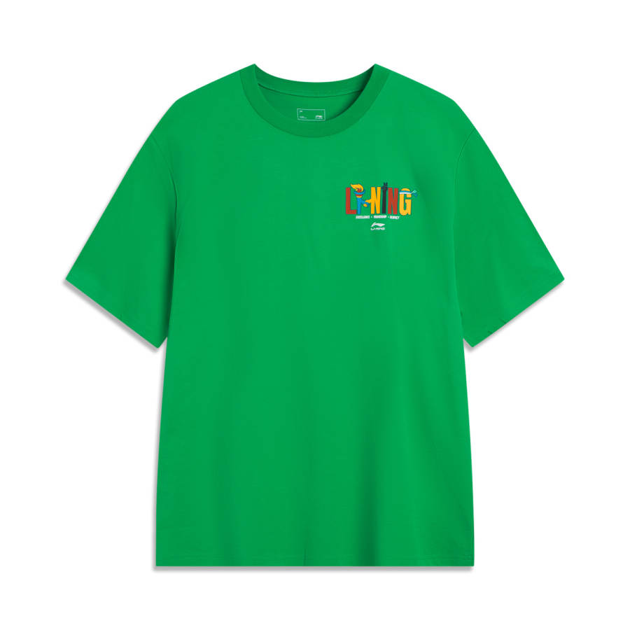 Li-Ning Li Ning Sports Life Collection T Shirt Unisex Green