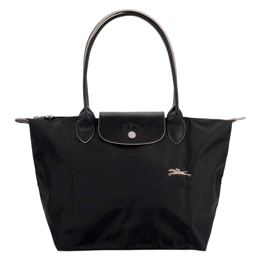 LONGCHAMP Le Pliage Club Canvas With Leather Trim Tote Bag, Shopping Bag, Dumpling Bag, One Shoulder Handbag Small