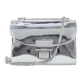 MSGM Polyurethane Shoulder Bag Women's Silver