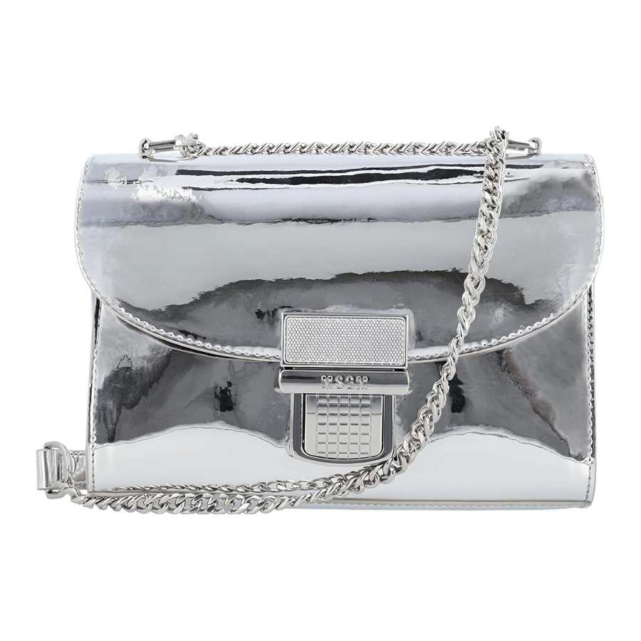 MSGM Polyurethane Shoulder Bag Women's Silver