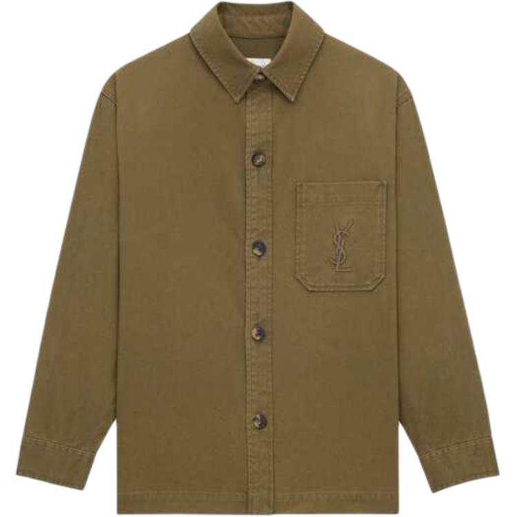 Saint Laurent logo-detail pocket overshirt