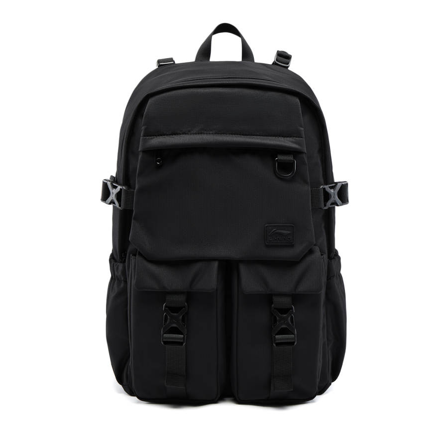 Li-Ning Li Ning Sports Life Collection Polyester Backpack Unisex Black
