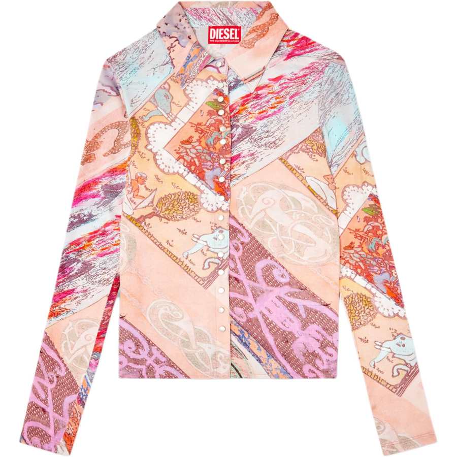DIESEL Diesel C-Amelia Heraldic Printed Shirt