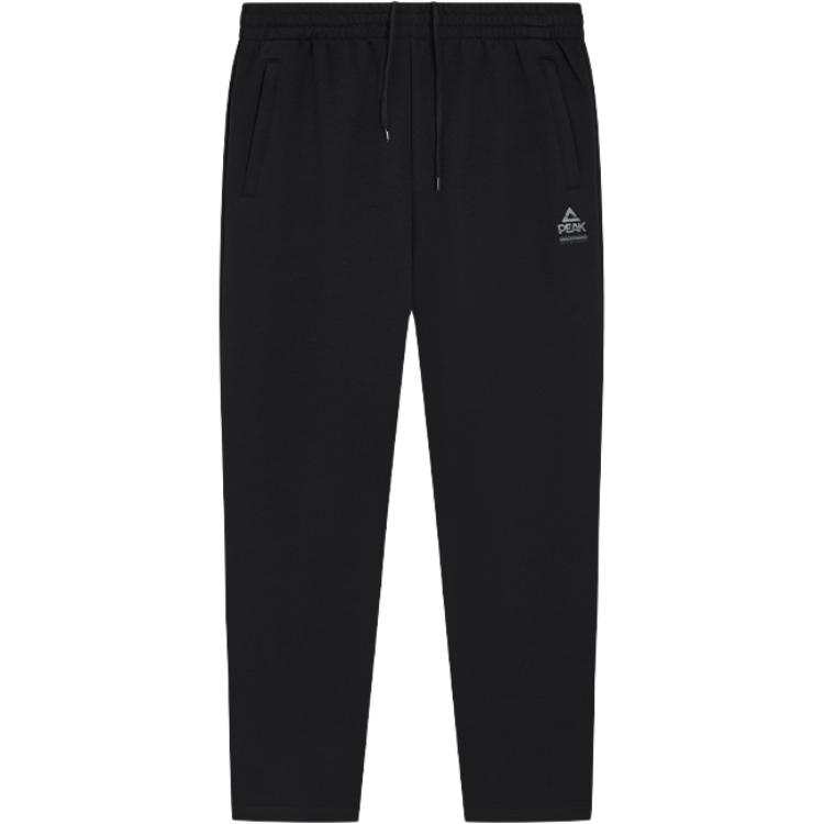 PEAK Knitted Sweatpants Men's Black Moderate Straight Fit Pants