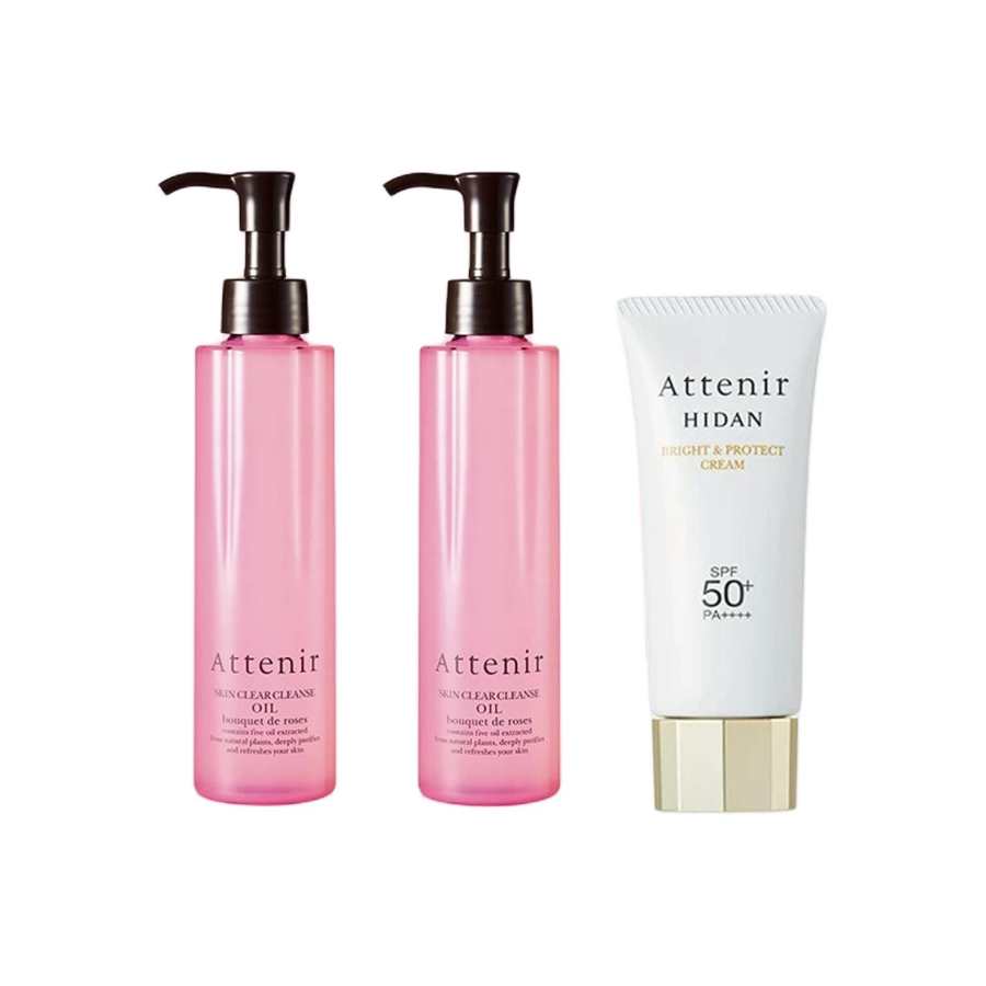 ATTENIR Rose Gentle Nourishing Care Skincare Sets Soothing Moisturizing 175ml+175ml+40g