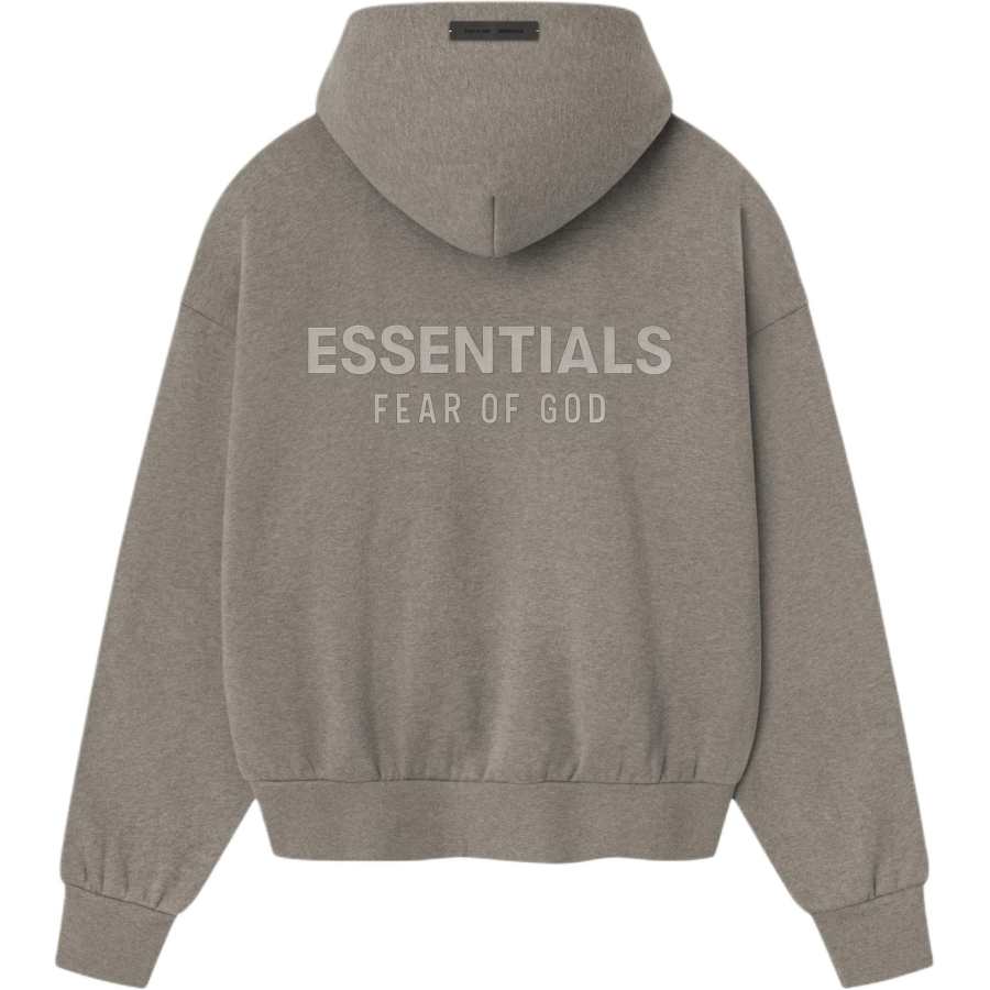 Fear Of God Essentials logo-appliqué fleece hoodie