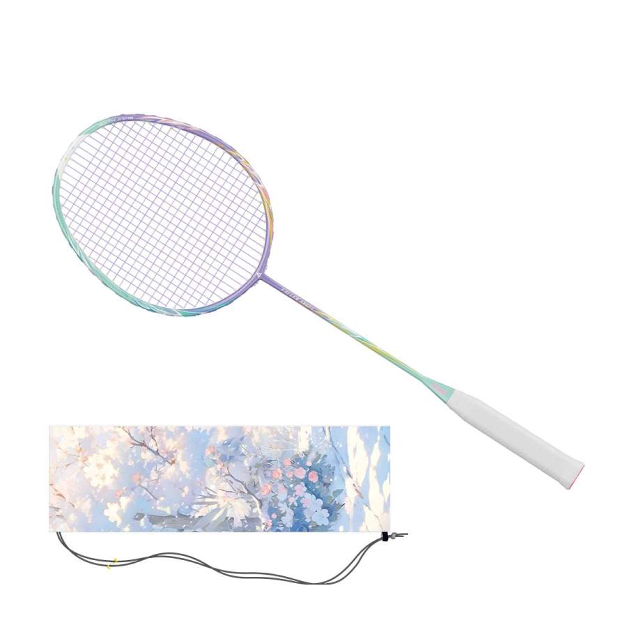 PEAK PEAK X Angel Collection Carbon Composite Badminton Rackets Unisex 4U/G5 Iris Green