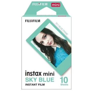 FUJIFILM INSTAX Instant Mini Collection Photo Paper Sky Blue Sky Blue