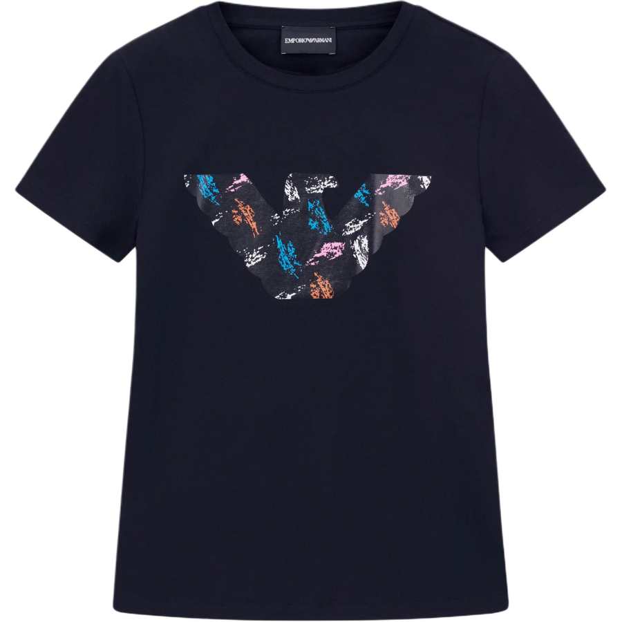 Emporio Armani Asv stretch-jersey slim-fit T-shirt with oversized eagle pattern