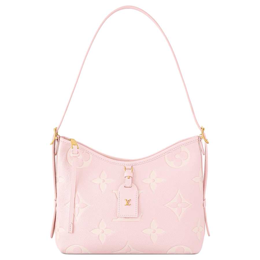 LOUIS VUITTON Carryall Calfskin Handbag, Shoulder Bag Small Women's Pink