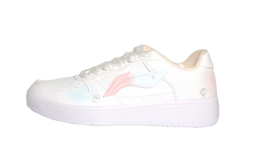 Li-Ning Li Ning Floating Boat Synthetic Leather Wear resistant And Lightweight Low top Skateboard Shoes Women's White