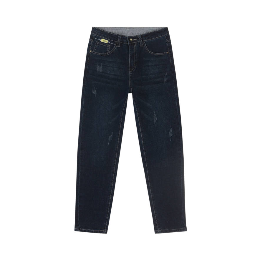 Tonlion Jeans Unisex Dark Blue Moderate Straight Fit Pants