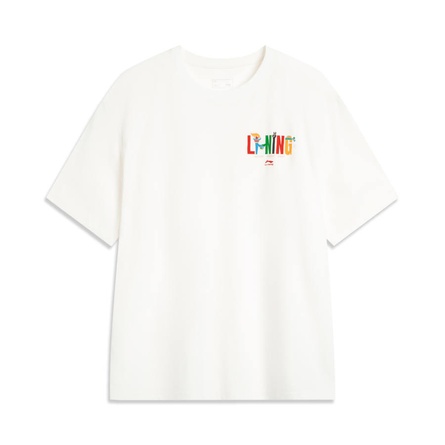 Li-Ning Li Ning Sports Life Collection T Shirt Unisex White