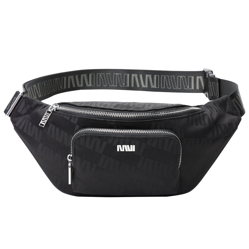 SEPTWOLVES SEPTWOLVES Fabric Fanny Pack Men's Black
