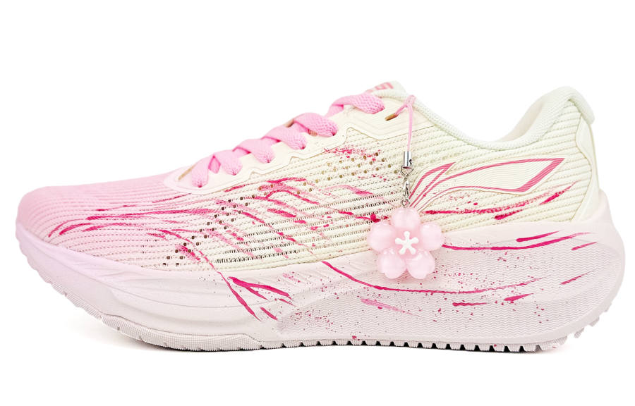 Li-Ning Li Ning Version 2.0 Cushioning Abrasion Resistant Cushioning, Wear Resistant Low top Casual Running Shoes Women's Pink