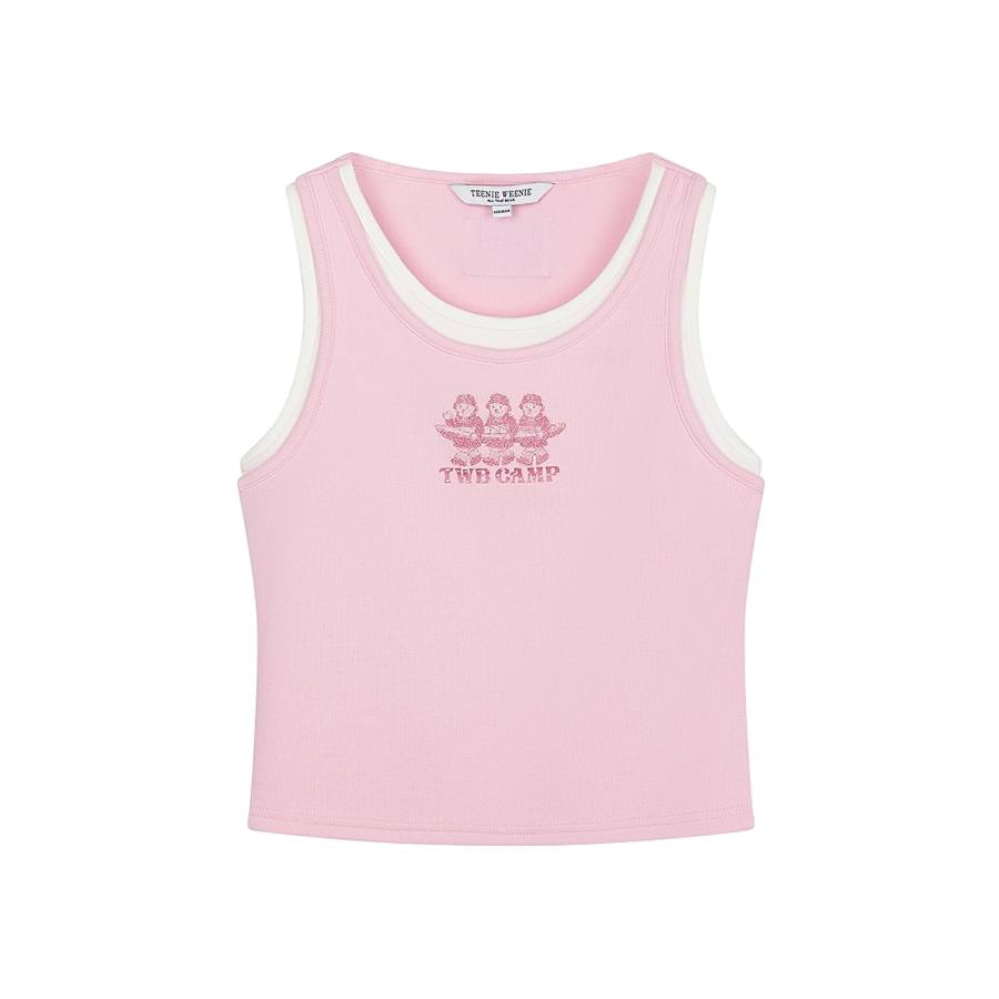 Teenie Weenie Tank Tops Women's Crew Neck Moderate Straight Fit