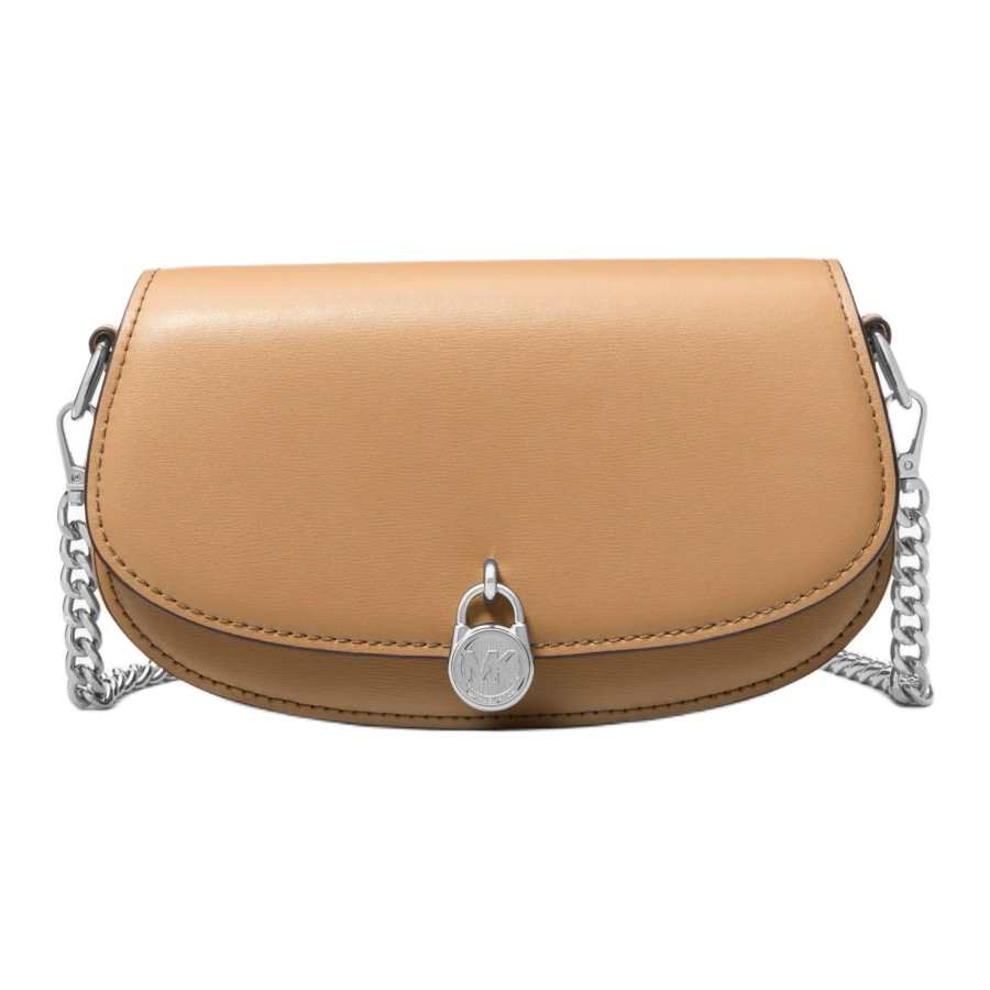 MICHAEL KORS Mila Cow Leather Shoulder Bag Small Women's Peanut