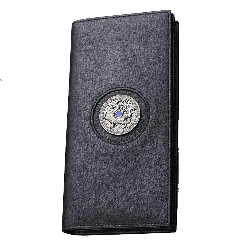 SEPTWOLVES SEPTWOLVES Cow Leather Wallet Men's Black