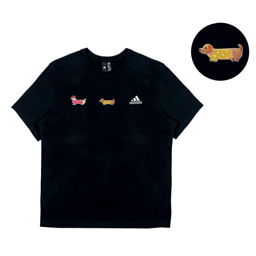 Adidas Adidas T Shirts Unisex Black Crew Neck Straight Fit