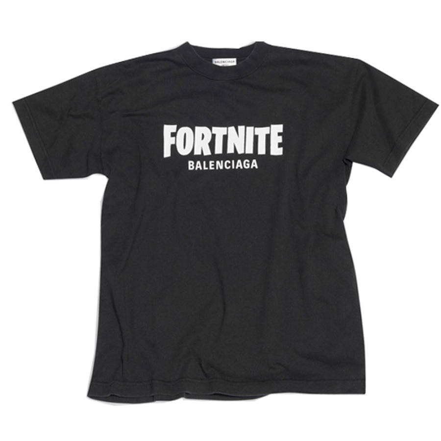 Balenciaga x FORTNITE T Shirt Women's Black Regular Fit