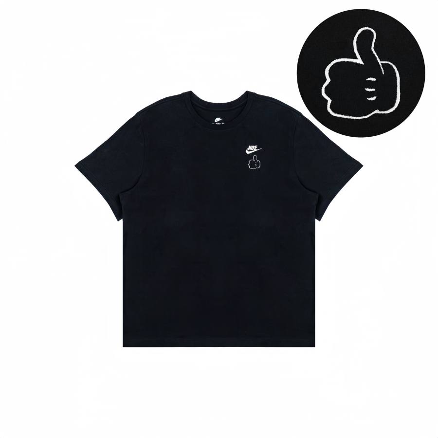 Nike Nike Casual Trendy Sports Crew Neck Short Sleeved T Shirts Unisex Black
