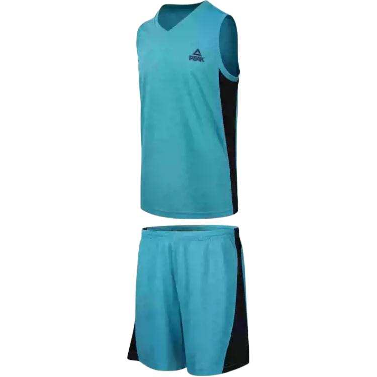 PEAK Basketball Suits Men's Set Ice Blue Moderate Straight Fit