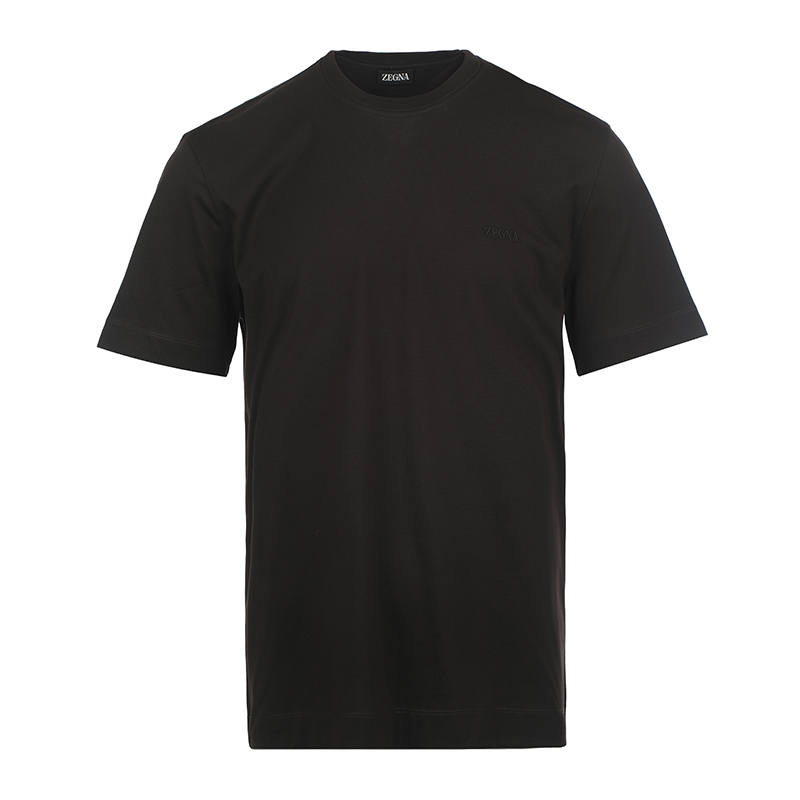 Ermenegildo Zegna Logo Embroidered Crewneck T-Shirt