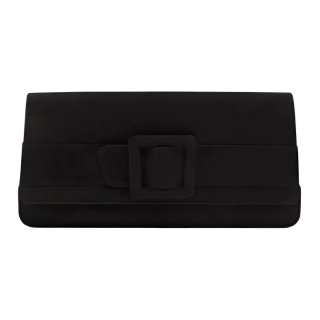 MANOLO BLAHNIK Lambskin One Shoulder Clutch Regular Women's Black