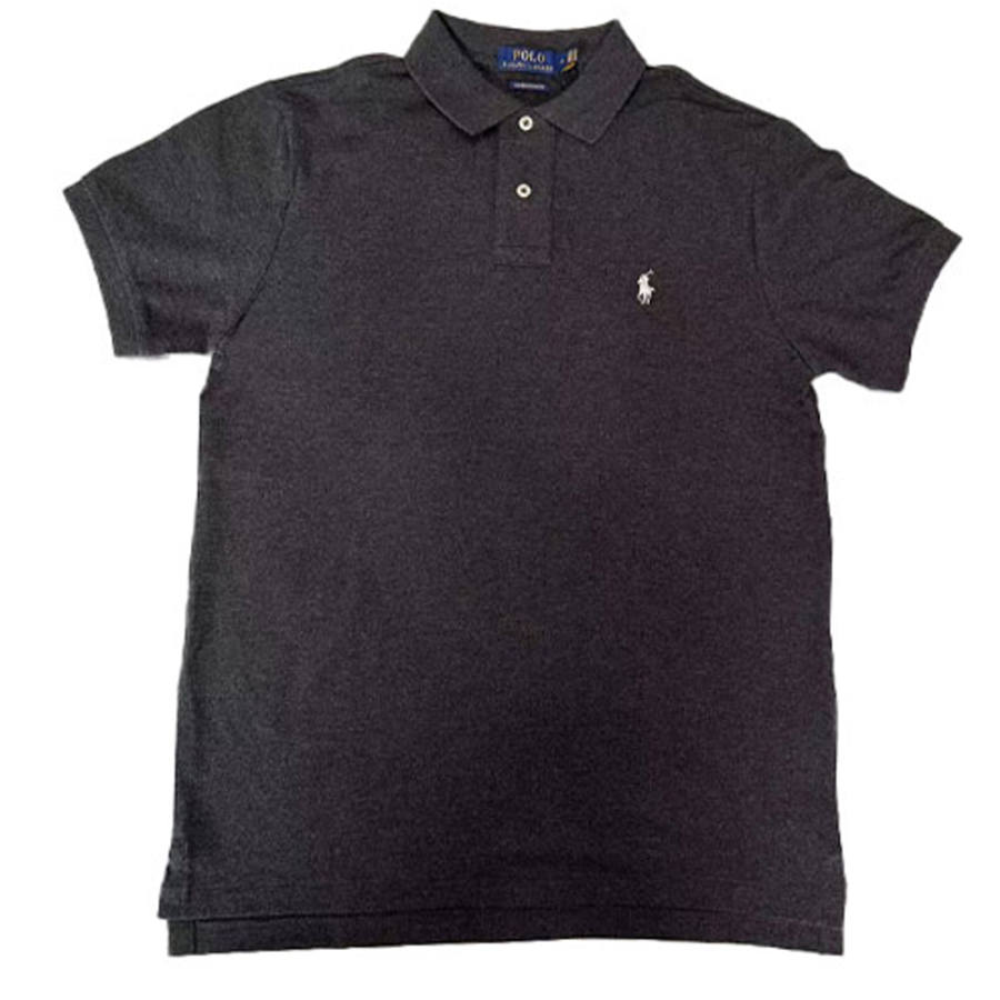 Polo Ralph Lauren SS23 Polo Shirt Custom Slim Fit Men's Gray