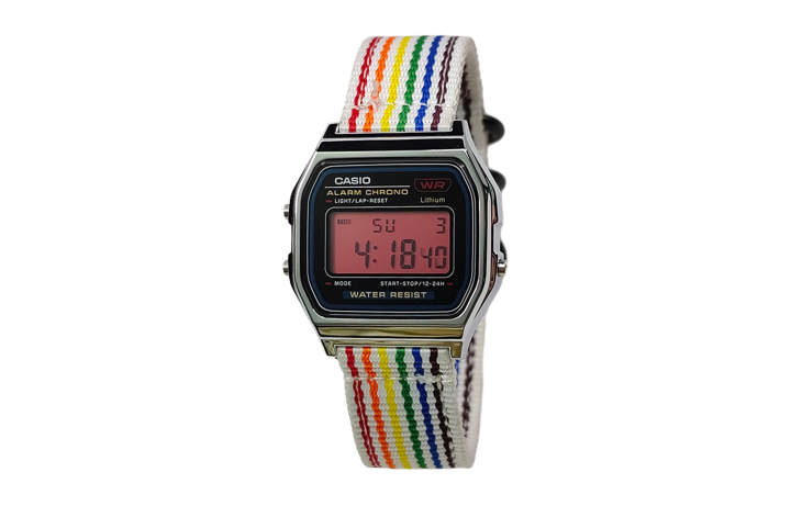 CASIO CASIO Custom Collection Quartz Movement Nylon Strap Watch Men's Watches Black Dial