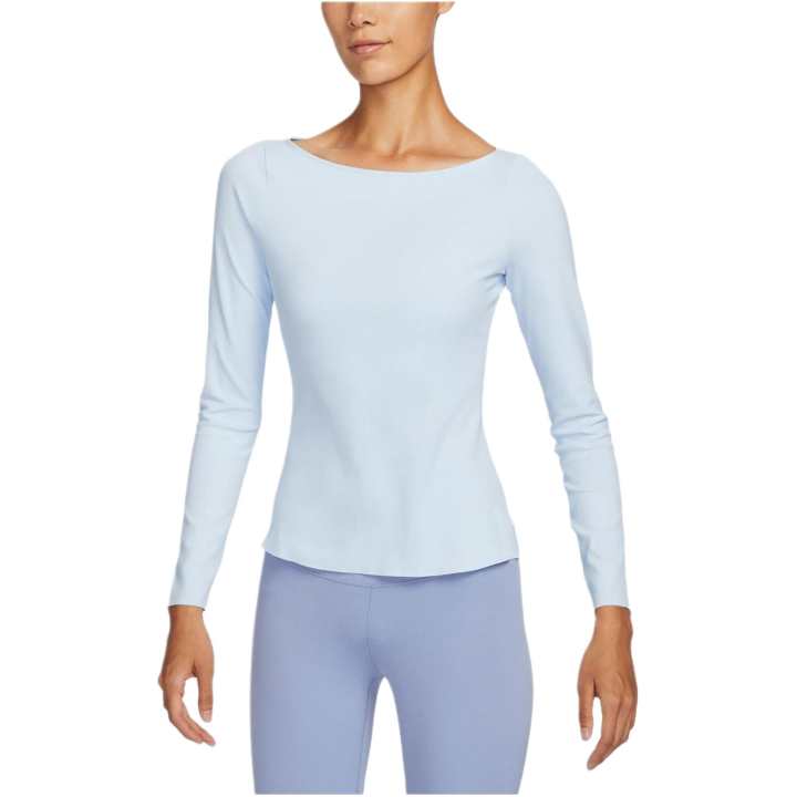 Nike Nike YOGA DRI FIT T Shirt Women's Purple Blue